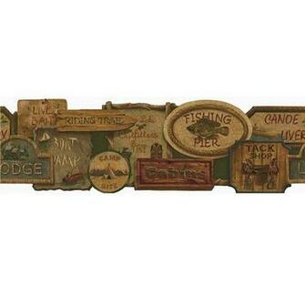 Rustic Wallpaper Borders Signs Border