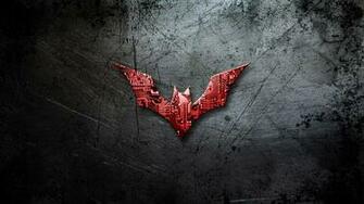 Wallpaper Batman Beyond Logo Dc Comics Metal Scratches