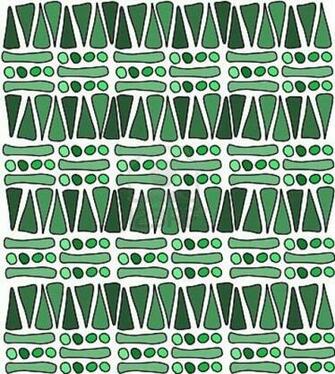 Tribal African Pattern Color Green