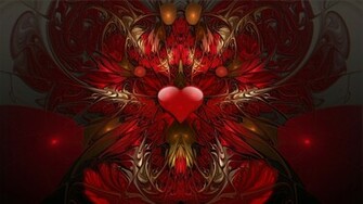 Abstract Picture With A Heart Wallpaper And Image