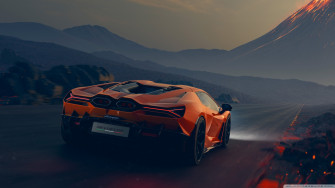Lamborghini Revuelto Hybrid Sports Car Ultra HD Desktop Background