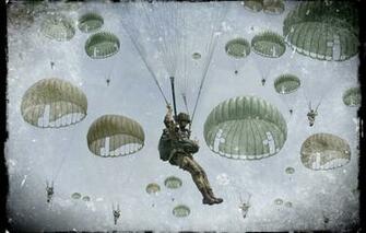 Wallpaper The Sky Clouds Retro Art Soldiers Combat Group