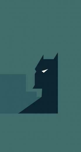 Batman Teal iPhone Parallax Wallpaper