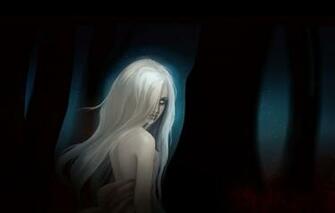 Wallpaper Forest Night Black Ghost Otherworldly Image