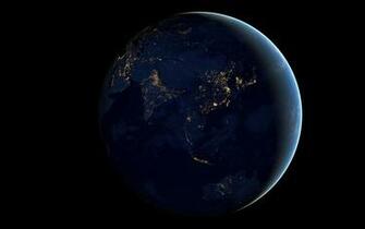 Planet Earth Wallpaper Night Lights Space HD Desktop