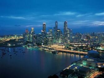 Tourism Sports Stars Background Singapore Skyline HD Wallpaper