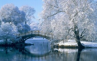 Winter Landscape Wallpaper Mansion