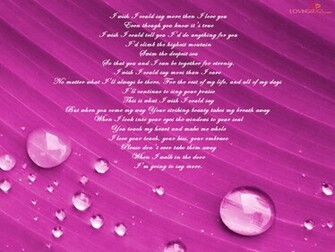 Wallpaper Desk I Love You Poem
