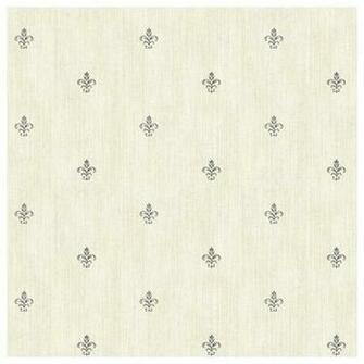 York Sure Strip Cream Cabana Fleur De Lis Wallpaper Traditional