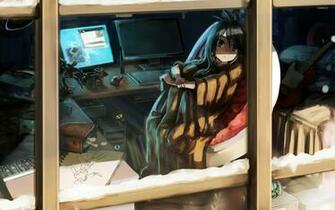 Lain Iwakura Serial Experiments Wallpaper Anime