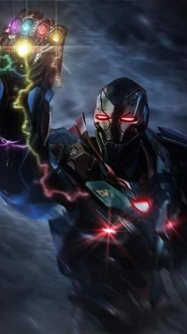 War Machine Infinity Stones iPhone Wallpaper