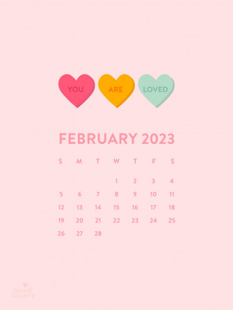 February Calendar Wallpaper Sarah Hearts