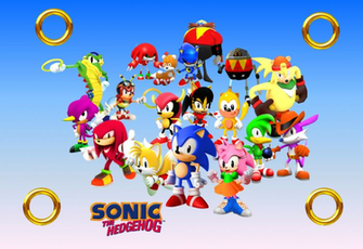 Classic Sonic And His Gang Wallpaper By