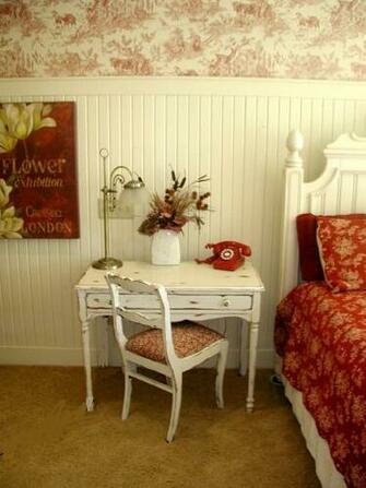 Red And White Decor Love The Wainscoting Toile Wallpaper