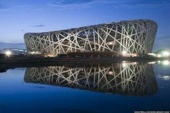 Bird Nest Beijing Wallpaper Pixel Architecture HD