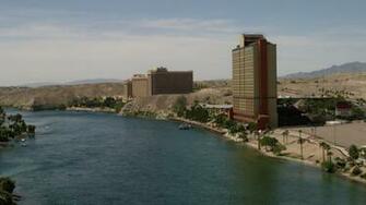 4k Stock Footage Aerial Video Follow The Colorado River Past