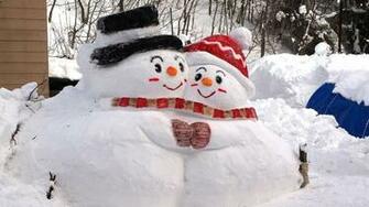 Snowmen Snow Winter Resolution