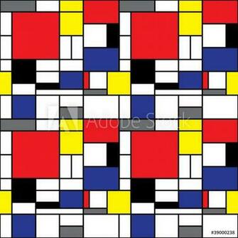Fotografie Obraz Repeating Mondrian Background Posters Cz