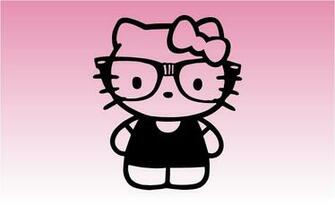 Hello Kitty Nerdy Girly Sticker