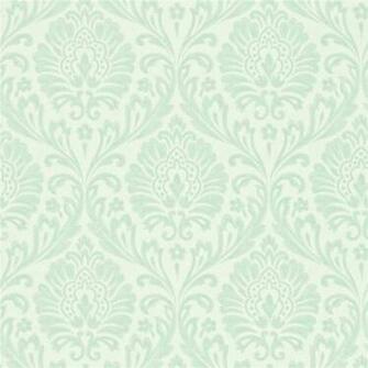 Duck Egg Ashby Damask Maycott Sanderson Wallpaper