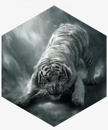 Painting White Tiger Angry HD Wallpaper Of