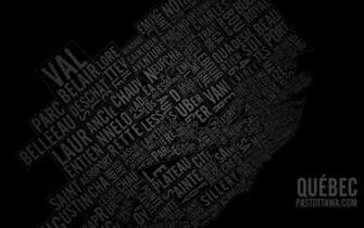 Wallpaper Of The Quebec City Neighbourhoods Typographic Map Ottawa