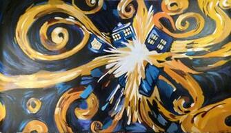 Exploding Tardis Van Gogh S