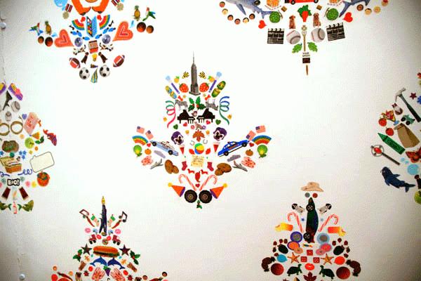 Wallpaper Made Of Tiny Stickers Make Diy Projects S