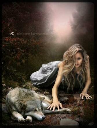 Wolf Girl Wallpaper