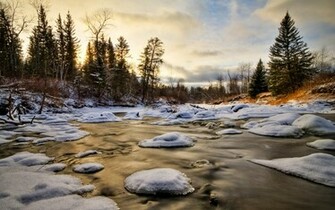 Winter Sunset Wallpaper