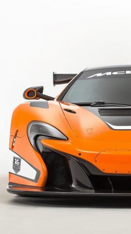 Mclaren 650s Gt3 Orange Supercar Front iPhone