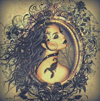 Scorpio Woman Mixed Media By Gayle Berry Fine Art America