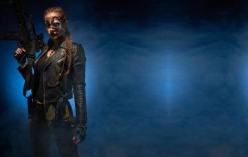 Wallpaper Weapons Robot Terminator T800 Cosplay Model Image