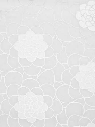 Wp2094 Wallpaper Grey And Off White Pebble Flowers Delicious Display