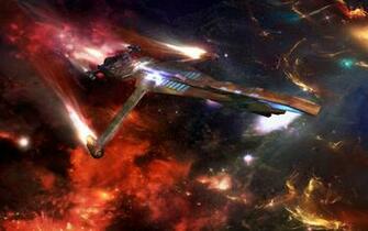 Outer Space Shuttle Photomanipulations Wallpaper Art