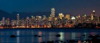 Pin Vancouver Bc Skyline Skies Buildings Water HD Wallpaper On