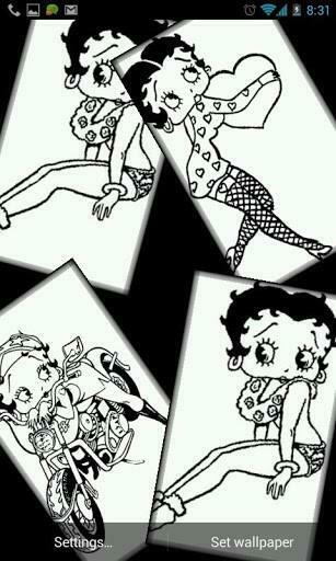 Betty Boop Draw Live Wallpaper App For Android