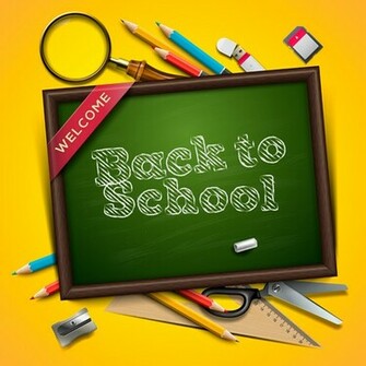 Back To School Creative Background Vector