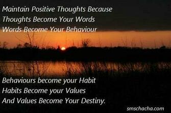 Positive Thoughts Quotes Wallpaper