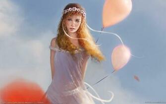 Wallpapere Fata Fantasy Baloane Wallpaper