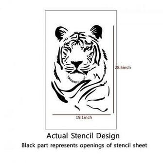 Stencils Tiger Stencil Template For Graffiti Better Than Wallpaper