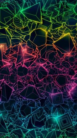 Trippy Phone Wallpaper Rainbow