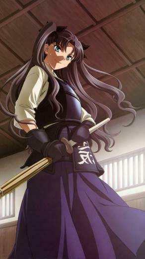 Rin Tohsaka Fate Stay Night Mobile Wallpaper