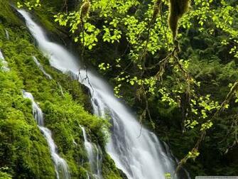 Mountain Waterfall Wallpaper HD Res