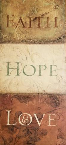 Faith Hope Love Motivational Wallpaper