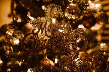 Selective Focus Photography Of Merry Christmas Text Hanged On