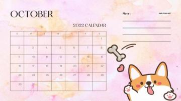 October Calendar Wallpaper HD Desktop Net