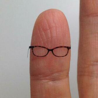 Dollhouse Miniature Eyeglass Female Molly Tortoise Shell