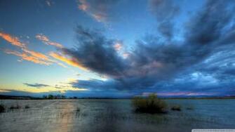 Pelican Lake Storm Wallpaper