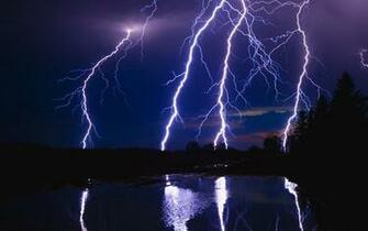 Blue Lightning Full HD Desktop Wallpaper 1080p